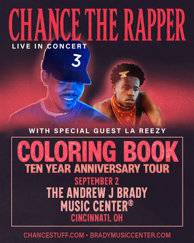 Chance The Rapper - Coloring Book 10 Year Anniversary Tour